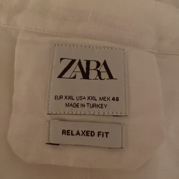 ZARA CONTRASTING RUSTIC SHIRT - Picture 3 of 3